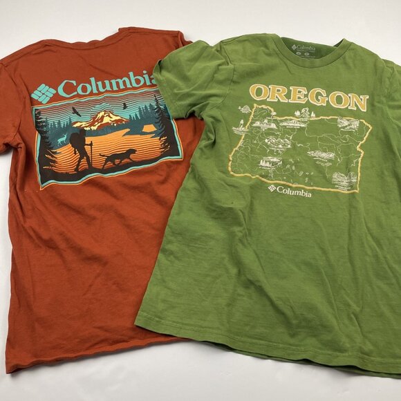 Lot of 2 Columbia Sportswear Graphic T-Shirts Men’s XL Crew Neck Short Sleeve - Picture 1 of 12